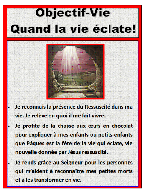 Objectif vie quand la vie éclate