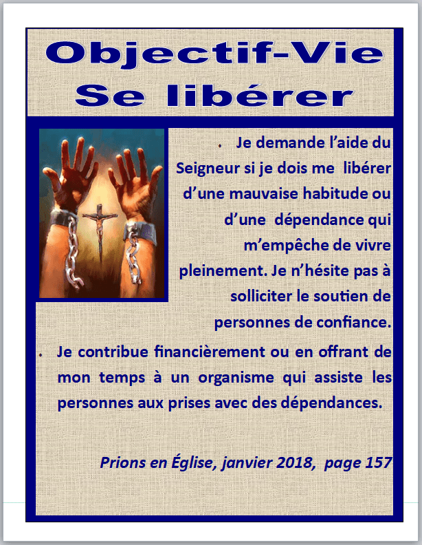 objectif vie se libérer
