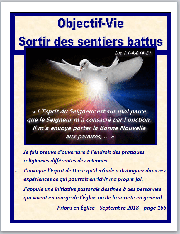 Objectif Vie sortir des sentiers battus
